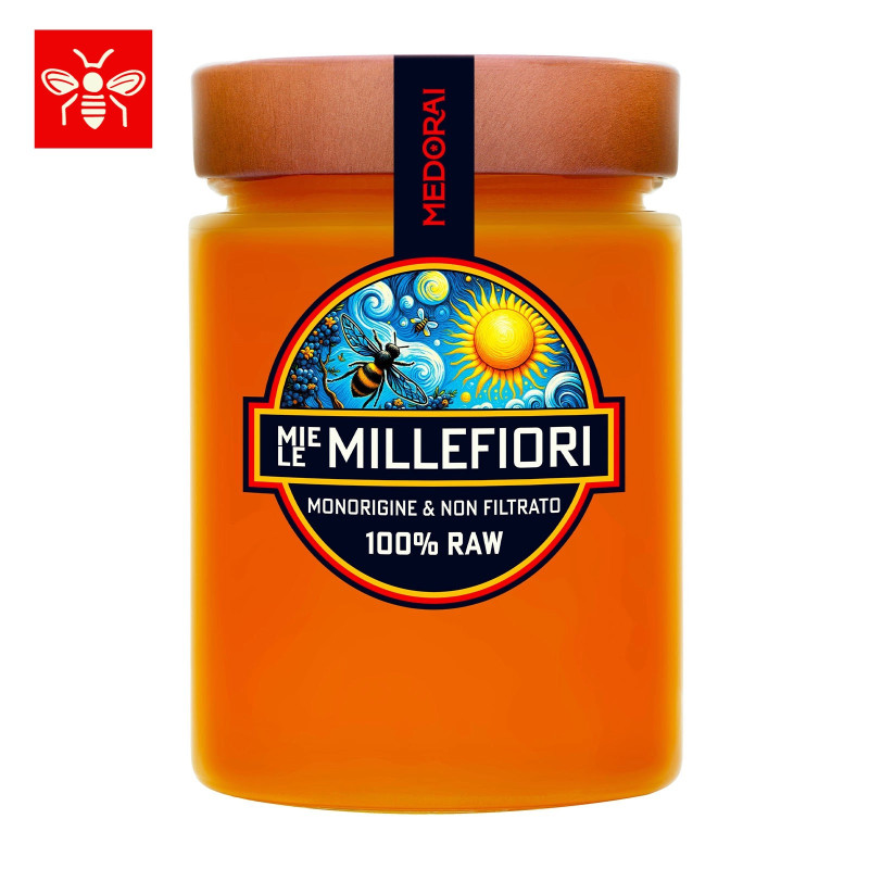 Miele Millefiori 100% Grezzo 410g Miele Millefiori 100% Grezzo 410g