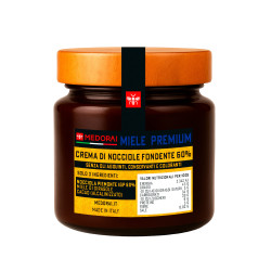 60% Dark Hazelnut Spread - Infinita - no palm oil, gluten-free.