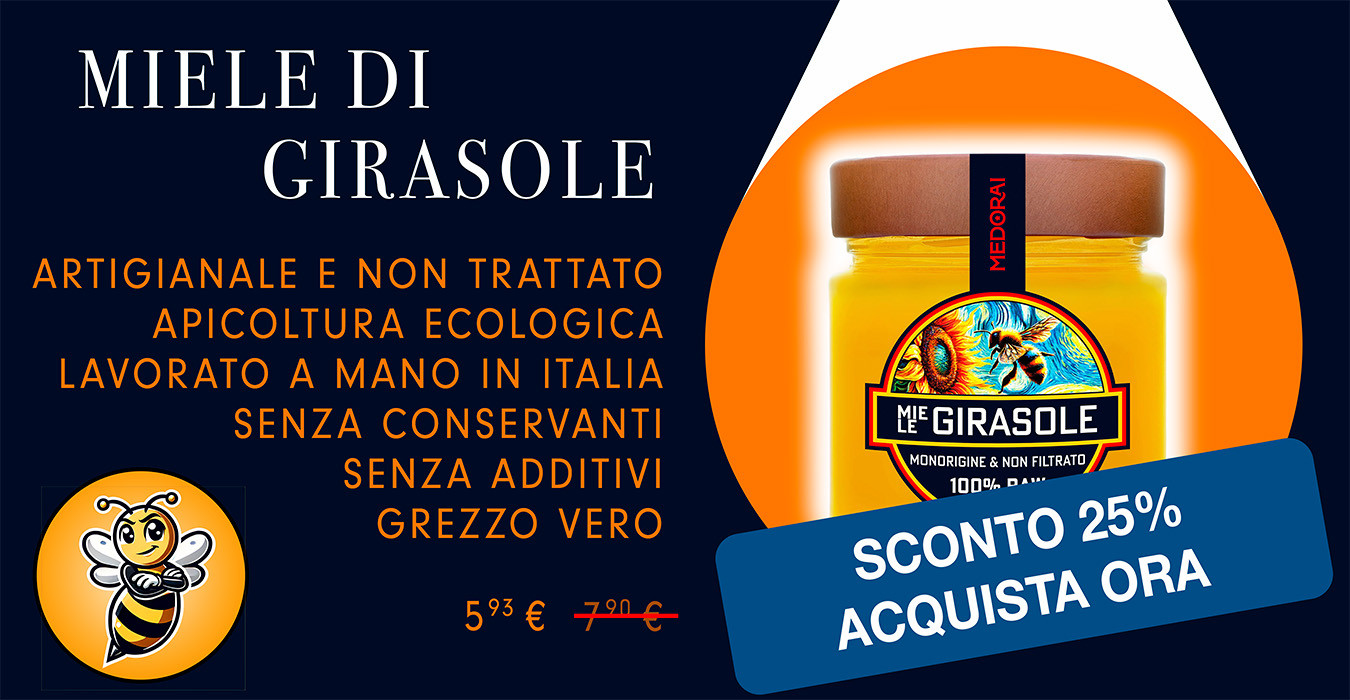 Miele di Girasole Artigianale Grezzo